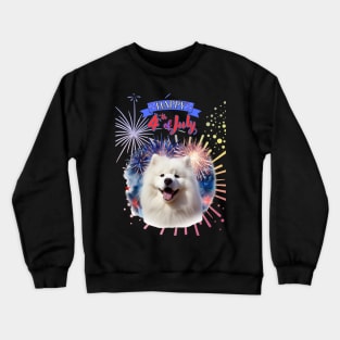 Samoyed: Happy 4th of July Crewneck Sweatshirt